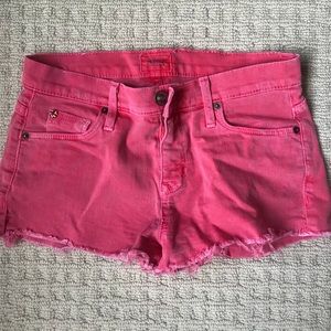 Red hudson shorts